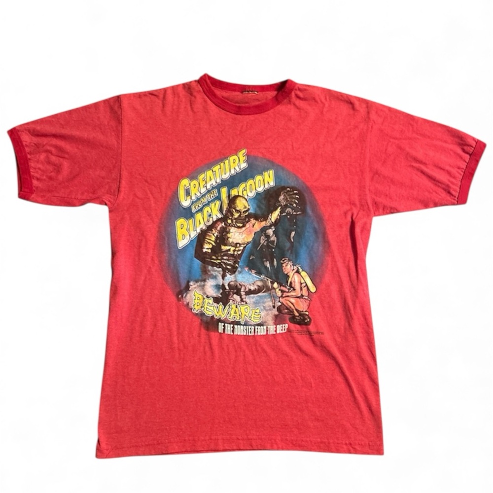 CREATURE FROM THE BLACK LAGOON Movie Ringer T-Shirt TNT 2005 Vintage MEDIUM Y2K